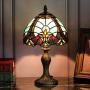 Tiffany Style 8 Inch Table Lamp Handcrafted Blue Baroque Tiffany Stained Glass Lamp Living Room Lamp Bedside Lamp