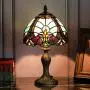 Tiffany Style 8 Inch Table Lamp Handcrafted Blue Baroque Tiffany Stained Glass Lamp Living Room Lamp Bedside Lamp