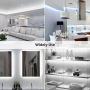 Lepro LED Strip Light White, 16.4ft Dimmable Vanity Lights, 6000K Super Bright LED Tape Lights, 300 LEDs 2835, Strong 3M Adhesive, Suitable for Home, Kitchen, Under Cabinet, Bedroom, Daylight White