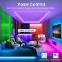 Onforu 49.2ft Smart WiFi LED Strip Lights,15m RGB Light Strip Compatible with Alexa, Google Assistant, Dimmable Colored LED Light Strip by App Control, Music Synchronize Color Changing Tape Lights