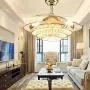 42''Crystal Invisible Ceiling Fans with Lights and Remote,Retractable 3-Color 3-Speed LED Silent Modern Fan Chandelier Lighting for Decorative Living Room (Gold) 42''Crystal Invisible Ceiling Fans with Lights and Remote,Retractable 3-Color 3-Speed LED Silent Modern Fan Chandelier Lighting for Decorative Living Room (Gold)