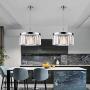 Modern Crystal Chandelier with 2 Tiers Ceiling Light Pendant Crystal Lighting Fixture 5 Lights for Dining Room, Living Room Modern Crystal Chandelier with 2 Tiers Ceiling Light Pendant Crystal Lighting Fixture 5 Lights for Dining Room, Living Room