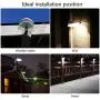 iSunMoon 6 Pack Upgraded Version Gutter Solar Lights Outdoor 9 LED Gutter Lights Solar Powered for Fence Roof Gutter Garden Yard Wall Lamp