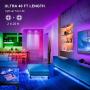 40Ft LED Strip Lights Phone App Control with IR Remote Built-in Mic Music Sync LED Lights for Bedroom, Dorm Room, Home Decoration (40Ft APP+ Remote+ Mic Control)