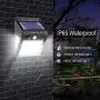 Solar Lights Outdoor, 50 LED/3 Working Mode, 270° Wide-Angle Solar Motion Sensor Lights Wireless Waterproof Outdoor Lights for Garden Fence Patio Garage Pool 4 Pack
