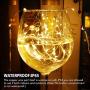 Chinety Fairy Lights Battery Operated 16ft 50 LED 4 Pack Christmas String Lights, Waterproof 8 Modes Copper Wire Lights with Remote Timer Twinkle Starry String Lights for Bedroom Christmas Party Decor