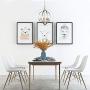 MICSIU Globe Chandelier 4-Light Metal Industrial Spherical Pendant Light Fixture Modern Hanging Lighting Brushed Nickel Finish for Dining & Living Room, Foyer and Kitchen, Hallway and Entryway