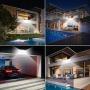 LED Security Lights, Motion Sensor Light Outdoor Flood Light with 3 Adjustable Heads, 4000LM, 42W, IP65 Waterproof for Garage, Patio, Garden, Porch, Yard