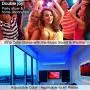 Sumkyle LED Strip Lights, led Lights for Bedroom APP Bluetooth RGB Music Lights with 40 Key Remote Controller, Color Changing Light for Bedroom (2x16.4FT)