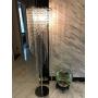 Surpars House Raindrop Crystal Floor Lamp Chrome Finish