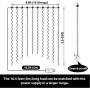 Upgrade White Curtain Fairy Lights 300LED with Rotating Clips & 15 Hooks, HXWEIYE 9.8x9.8Ft Led String Light, Timer & 8 Modes USB Plug-in DIY Decorative Light for Bedroom Indoor Outdoor Wedding Decor