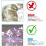 White Curtain Lights String,9.8Ftx9.8Ft 300 LED Hanging Fairy Lights with Remote for Bedroom Wall Decor,Sync Music Setting & 8 Modes with Auto On/Off Timer