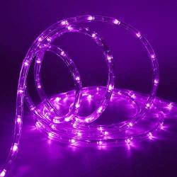 Twinkle Star LED Rope Lights Halloween Outdoor, 33 FT 240 LED, Low Voltage, Connectable Indoor Outdoor Garden Patio Party Weddings Christmas Decoration, Purple