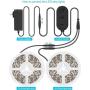 MINGER LED Strip Lights, 32.8ft 6500K Bright White LED Light Strip with Control Box, Strong Adhesive, Dimmable 600 LEDs for Mirror, Living Room, Study, Wardrobe, Cupboard