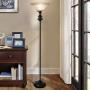 Oneach Modern Shirley Torchiere Floor Lamp for Living Room 150-Watt 71.5-Inch Floor Light with Frosted Glass Shade for Bedroom and Reading