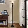 Oneach Modern Shirley Torchiere Floor Lamp for Living Room 150-Watt 71.5-Inch Floor Light with Frosted Glass Shade for Bedroom and Reading