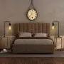 HAITRAL Modern Table Lamps - Bedside Nightstand Lamps Set of 2 for Bedroom, Living Room, Office, Black (Without Bulb)