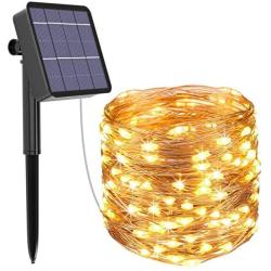 Kolpop Solar String Lights Outdoor, 79ft 240LED 8 Modes Solar Fairy Lights Outdoor Waterproof Copper Wire Solar Powered String Lights for Garden Christmas Tree Patio Home Wedding Yard (Warm White)