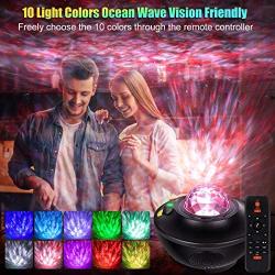 Star Projector Galaxy Star Lights Projector Night Light Projector for Bedroom 10 Colors Ambiance with Bluetooth Music Speaker for Kids Adult Rooms Birthday Deeply Sleep Bedroom Party