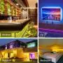 LED Strip Lights for Bedroom 32.8ft HEERTTOGO Waterproof IP65 300 LEDs 5050 RGB LED Lights Strip Music Sync Color Changing RGB LED Strip with Blutooth IR Remote Controller and Wired Controller