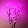 AMARS 2 Pack Decorative LED Lighted Branch Lights Battery Operated Pink Home Artificial Branches Decoration for Living Room, Vase, Bedroom, Room (29.5 Inches, 20 LEDs)