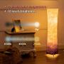 Floor Lamp, CHIPHY 39'' dimmable Standing Lamp, 7 Colors Changing LED Bulbs and 10 Levels Brightness and Color Temperature, Remote Control, Purple Fabric Shade, Modern for Bedroom, Kids Room, Play Room