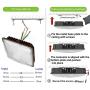CYLED 65W LED Canopy Light Industrial Waterproof Explosion-Proof Outdoor High Bay Balcony Car Park Lane Gas Station Ceiling Light Equivalent 250W HID / HPS 6500 Lm 5500K DLC Qualified Pack of 2