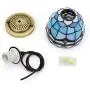 Stained Glass Plug in Hanging Pendant Light Ceiling Lighting Lamp Fixture Stained Glass Shade Perfect Vintage Swag Ceiling Lamp for Dining Room, Bedroom or Porch