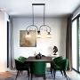 YYJLX Dining Room Light Fixture Hanging 6-Light Modern Crystal Pendant Lighting for Kitchen Island