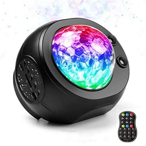 RYBPVC Star Projector Night Light, Skylight Projector Nebula Galaxy LED Light with Bluetooth Music Speaker Ocean Wave for Bedroom/Game Rooms/Home Theatre, Valentine Gift for Girlfirend/Boyfirend