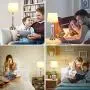 USB Touch Bedside Lamp, 3-Way Dimmable Nightstand Decorative Lamp with Dual Fast USB Charging Ports,Golden K9 Crystal Table Lamp Set for Bedroom, Living Room, Study Room, Office (Bulb Included) USB Touch Bedside Lamp, 3-Way Dimmable Nightstand Decorative Lamp with Dual Fast USB Charging Ports,Golden K9 Crystal Table Lamp Set for Bedroom, Living Room, Study Room, Office (Bulb Included)