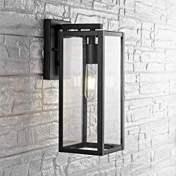 Safavieh PLT4006A Lighting Norsan Black Wall (LED Bulb Included) Outdoor Lantern