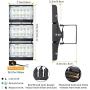 STASUN LED Flood Light, 150W 13500lm Security Lights with 330°Wide Lighting Area, OSRAM LED Chips, 6000K, Adjustable Heads, IP66 Waterproof Outdoor Floodlight for Yard, Court, Street, Parking Lot