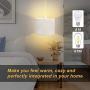 QITIM 2 Pack Plug in Pendant Light Indoor, White Linen Shade Hanging Light Fixture for Kitchen, Living Room, Dining Table, 15FT Clear Cord with On/Off Switch, E26 Socket QITIM 2 Pack Plug in Pendant Light Indoor, White Linen Shade Hanging Light Fixture for Kitchen, Living Room, Dining Table, 15FT Clear Cord with On/Off Switch, E26 Socket