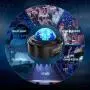 Galaxy Projector Light Star Projector Night Light Ocean Wave Starry Projector with Bluetooth Speaker,Rotating LED Projection Light for Kids Bedroom Decoration