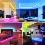 Olafus 32.8ft WiFi Smart LED Strip Lights, TV Light Strip Works with Alexa Google Home, App Control RGB Light Strip Kit Music Synch with Remote for Home Party TV Room, 5050 LED, 16 Million Colors
