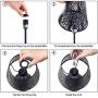 Touch Control Mini Table Lamp,  3 Way Dimmable Bedside Lamp, Decorative Nightstand Lamp for Bedroom, Living Room, Black Metal Shade Forest Lighting, Bulb Included