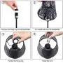 Touch Control Mini Table Lamp,  3 Way Dimmable Bedside Lamp, Decorative Nightstand Lamp for Bedroom, Living Room, Black Metal Shade Forest Lighting, Bulb Included