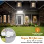 LEPOWER 2 Pack 28W LED Flood Light Outdoor, Switch Controlled LED Security Light, 3000LM Super Bright Exterior Lights with 2 Adjustable Head, 5500K, IP65 Waterproof for Garage, Yard, Patio