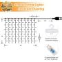 FFNIU Remote Curtain Lights, 8 Modes Twinkle Lights, Window String Lights for Bedroom Wall, Wedding, Patio, Warm White
