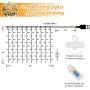 FFNIU Remote Curtain Lights, 8 Modes Twinkle Lights, Window String Lights for Bedroom Wall, Wedding, Patio, Warm White