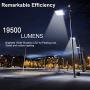 150W LED Parking Lot Lighting - Adjuatable with Photocell Slip Fitter LED Parking Lot Lights 19500lm 5000K Commercial LED Area Ligh IP65 Led Shoebox Light