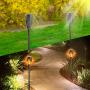 KAQ 4pk Solar Lights Outdoor Decorative, Upgraded Solar Torch Light with Flickering Flame, Waterproof Landscape Lighting for Patio Pathway Garden - Dusk to Dawn Auto On/Off