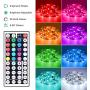 LE LED Strip Lights, 32.8ft RGB 5050 LED Strips with Remote Controller, Color Changing Tape Light with 12V Power Supply for Room, Bedroom, TV, Kitchen, Desk