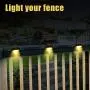 GIGALUMI 12 Pcs Solar Deck Lights, Bronze Finished Waterproof Led Solar Lamp for Outdoor Pathway, Yard, Patio, Stairs, Step and Fences. (Warm White)