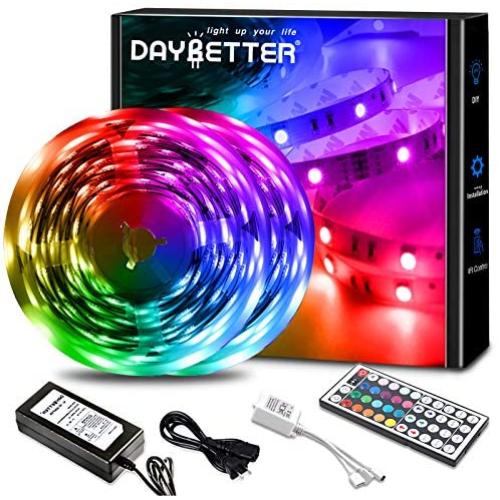 Daybetter Led Lights 32.8ft Color Changing Lights Strips for Bedroom, Ceiling, Home Decoration
