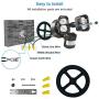 SANSI LED Security Lights, 18W (150Watt Incandescent Equiv.) Motion Sensor Lights, 1800lm 5000K Daylight Waterproof Outdoor Floodlights with Adjustable Dual-Head