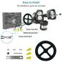 SANSI LED Security Lights, 18W (150Watt Incandescent Equiv.) Motion Sensor Lights, 1800lm 5000K Daylight Waterproof Outdoor Floodlights with Adjustable Dual-Head