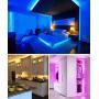 MINGER Led Strip Lights 32.8ft, for Home, Kitchen, Bedroom, Dorm Room, Remote Control, RGB