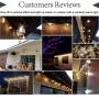 ZOTOYI 100Ft Outdoor Patio Lights LED String Lights 2700K Warm White Commercial Grade Waterproof IP65 Backyard Lights with 50+2Pcs Diamond Clear Blubs for Garden Party Wedding